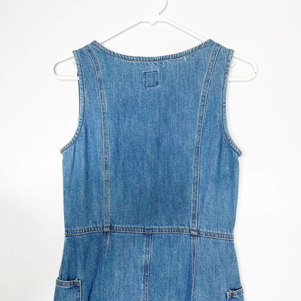 Gap Scoopneck Button Up Denim Dress - Picture 6 of 8